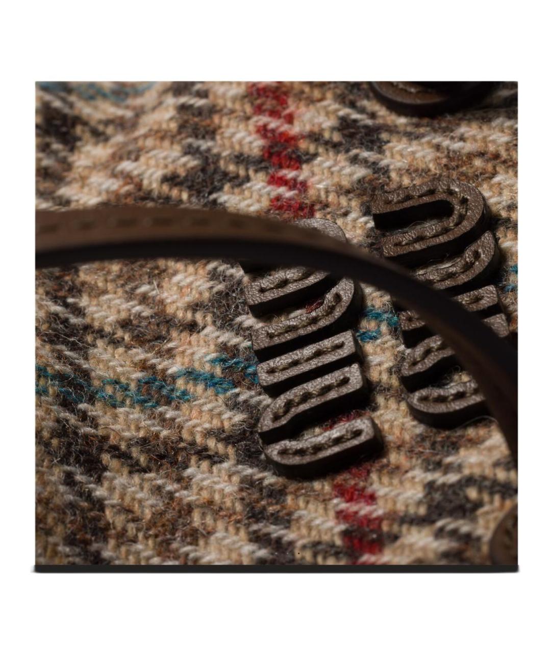 MIU MIU Бежевая тканевая сумка через плечо, фото 5