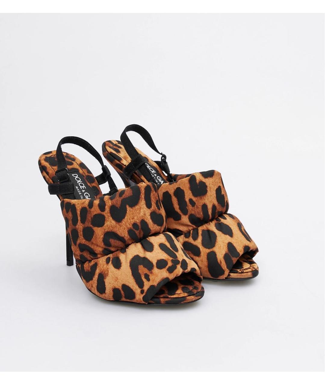 DOLCE&GABBANA Коричневые текстильные туфли, фото 2