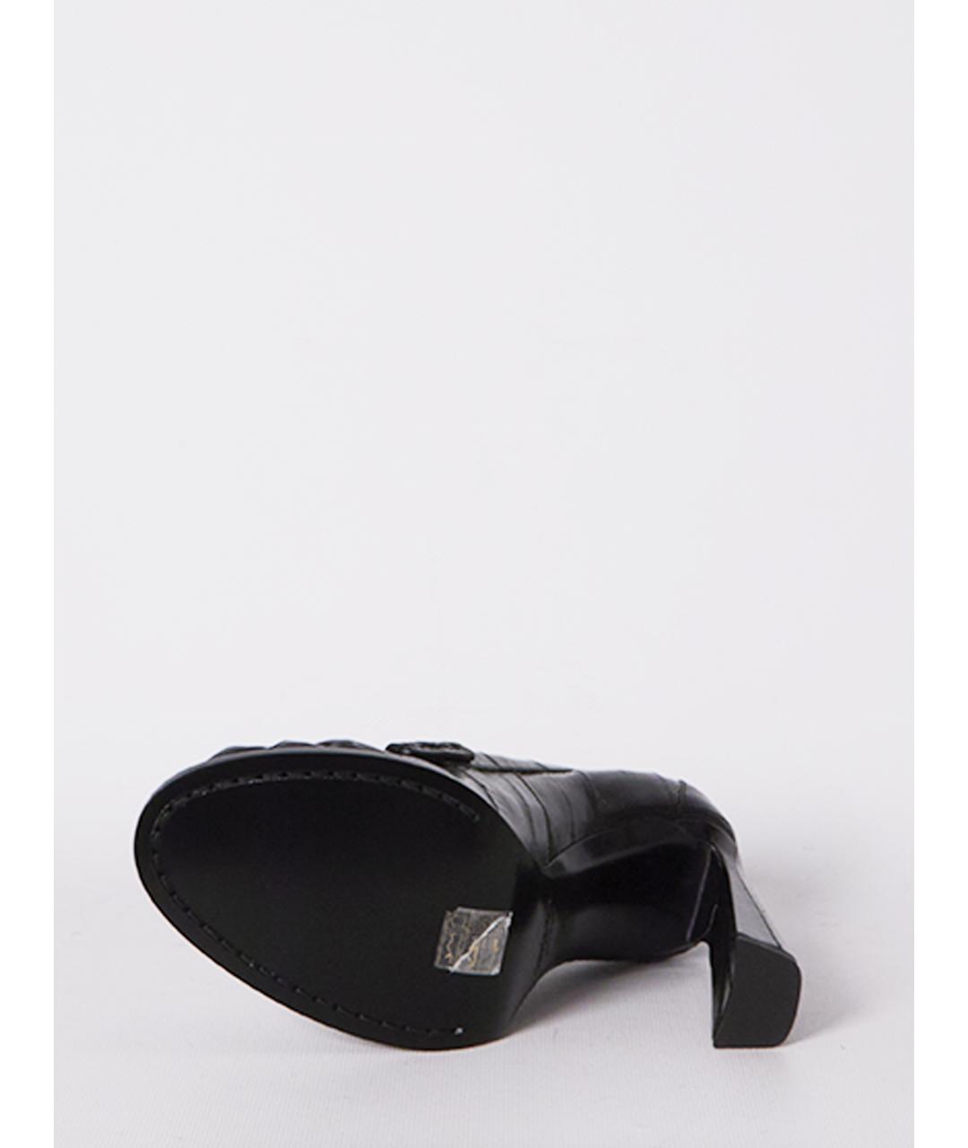 SAINT LAURENT Черные кожаные туфли, фото 4