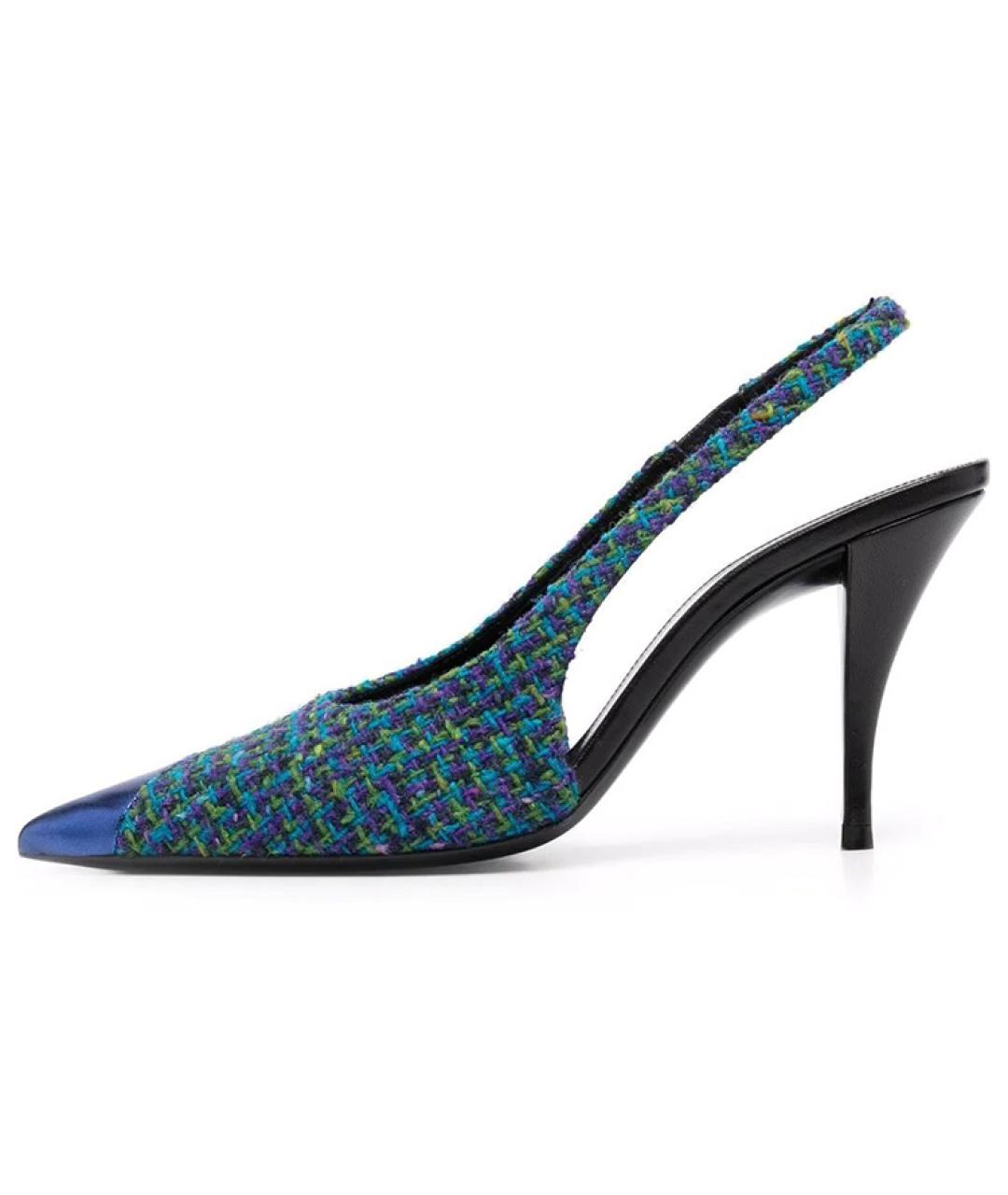 SAINT LAURENT Синие туфли, фото 2