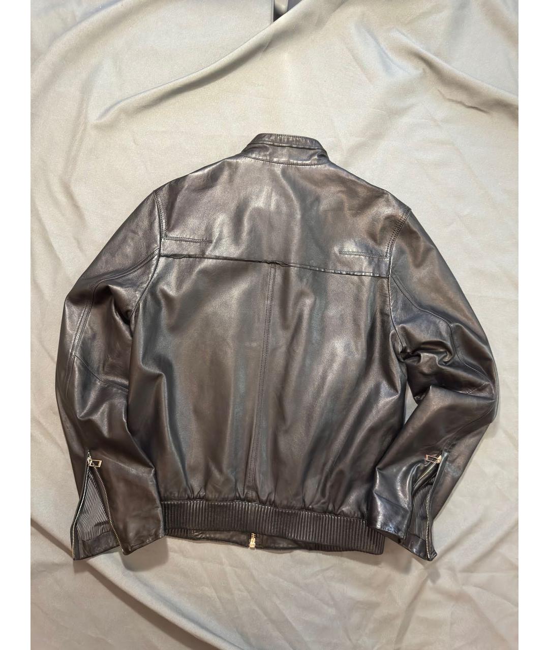 CHRISTIAN DIOR Черная кожаная куртка, фото 2