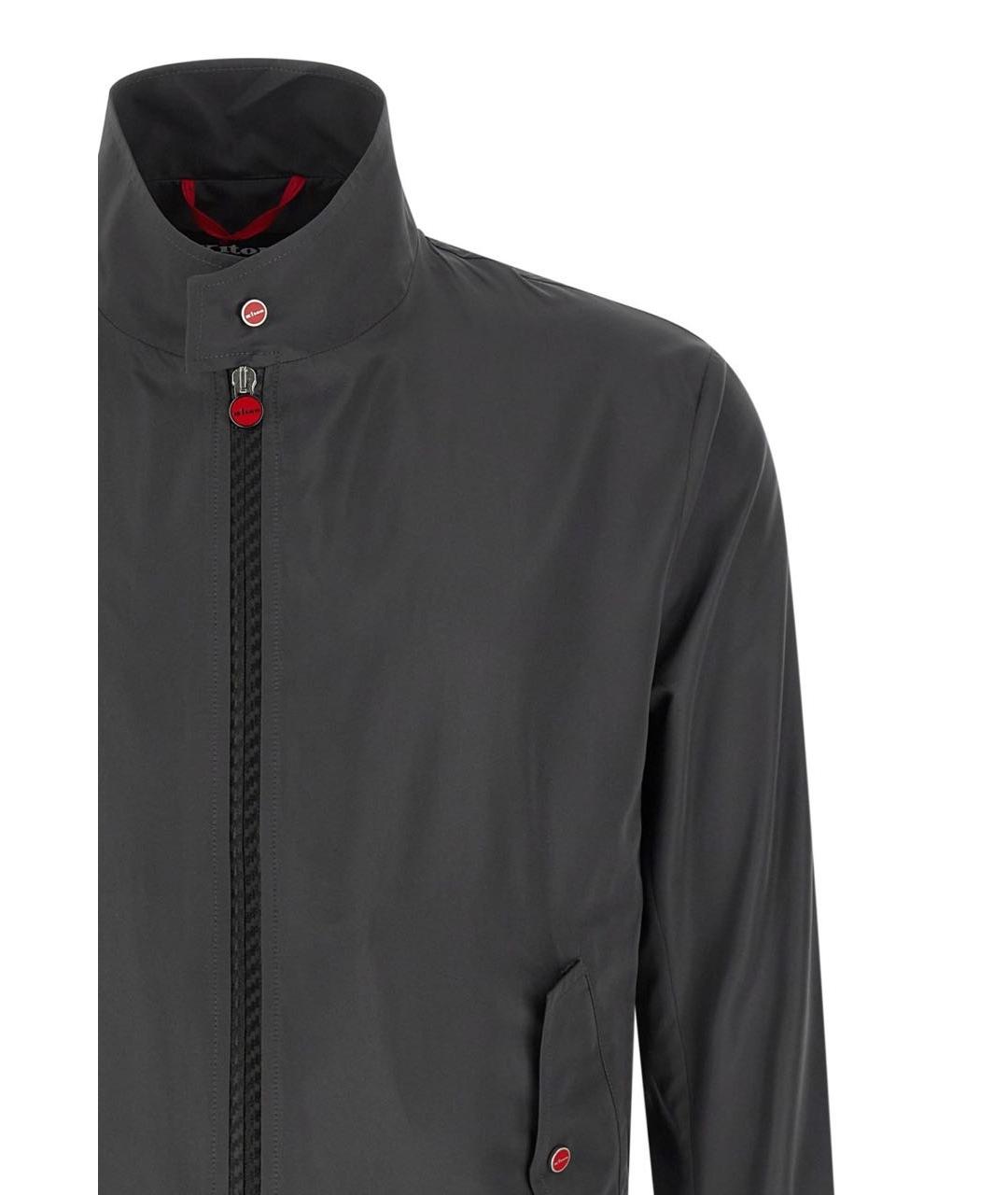 KITON Черная полиэстеровая куртка, фото 3