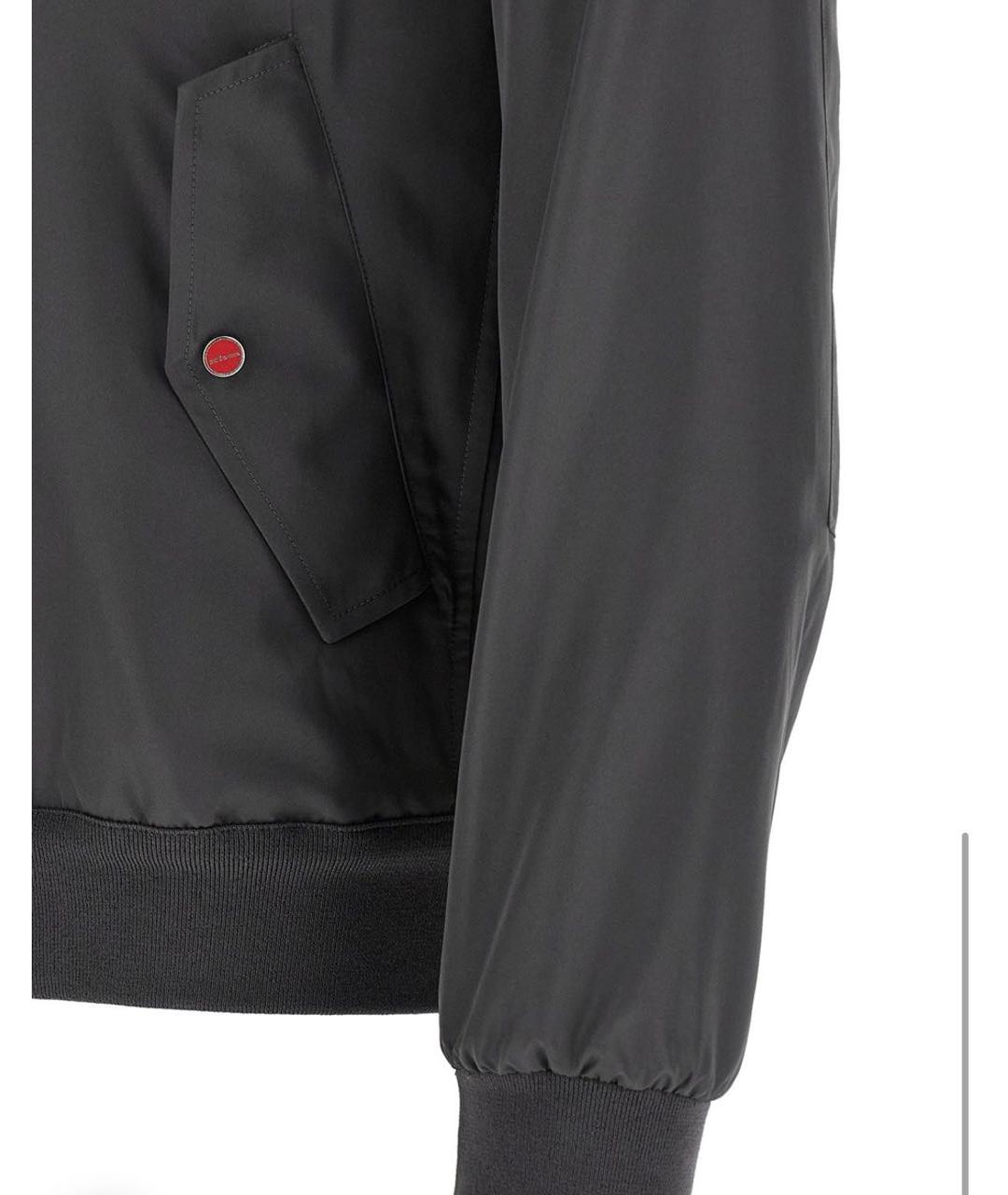 KITON Черная полиэстеровая куртка, фото 4