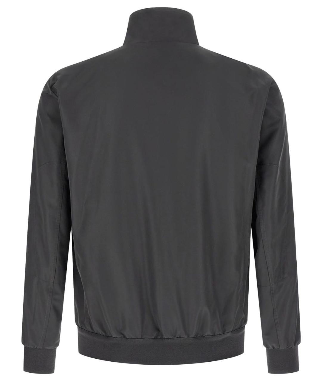 KITON Черная полиэстеровая куртка, фото 8