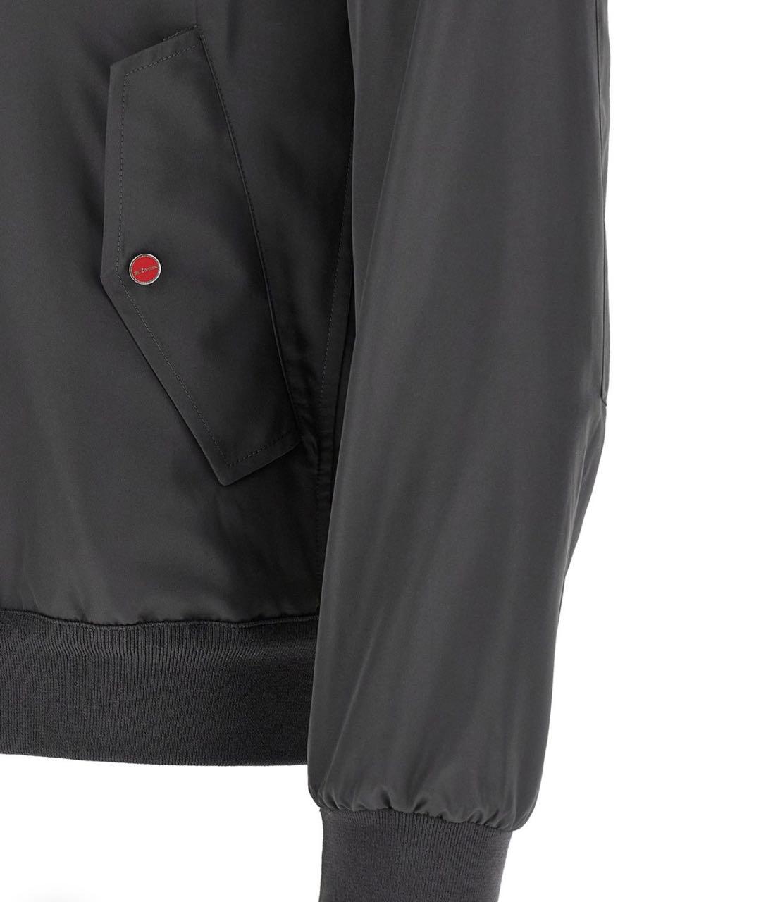 KITON Черная полиэстеровая куртка, фото 6