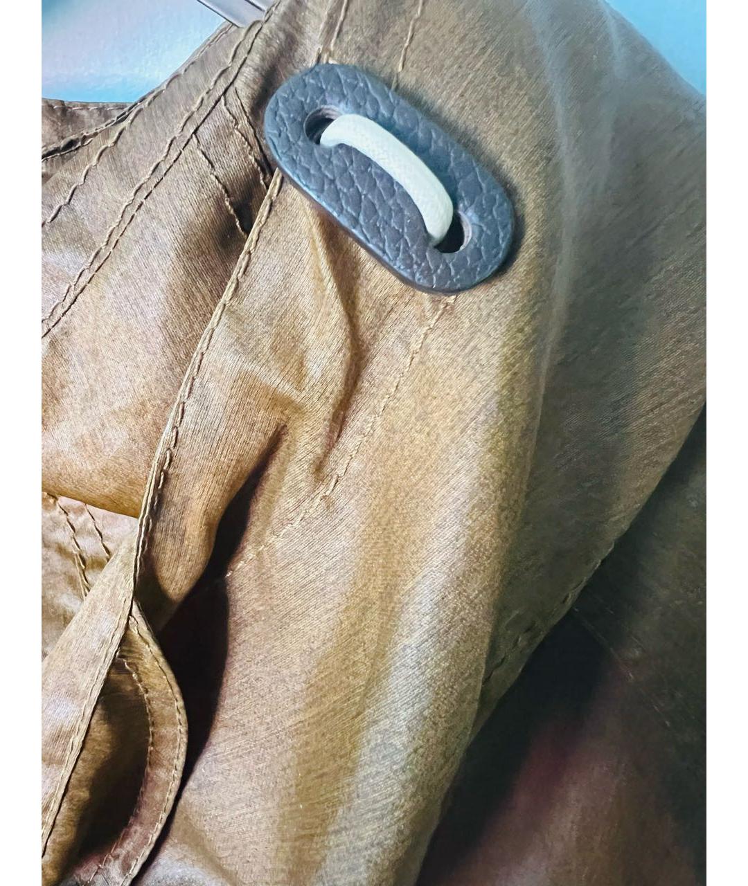 BURBERRY Горчичная полиамидовая куртка, фото 8