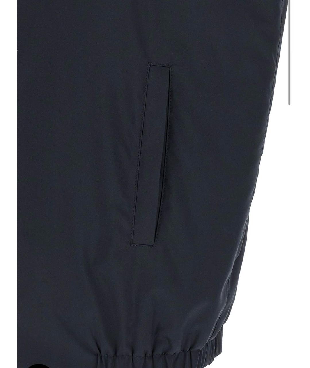 KITON Черный хлопковый жилет, фото 5