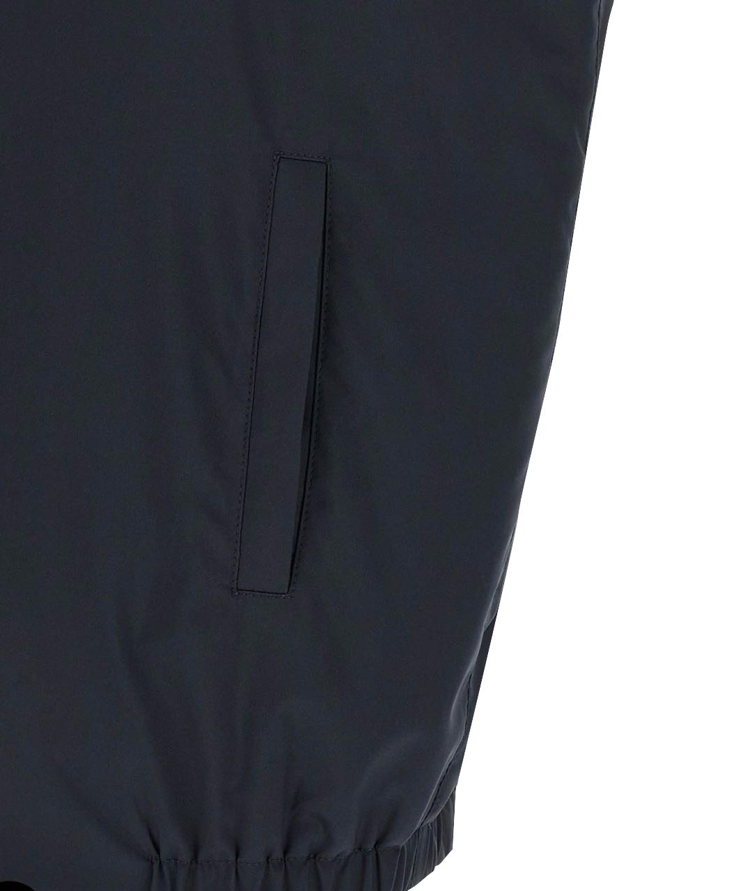 KITON Черный хлопковый жилет, фото 7