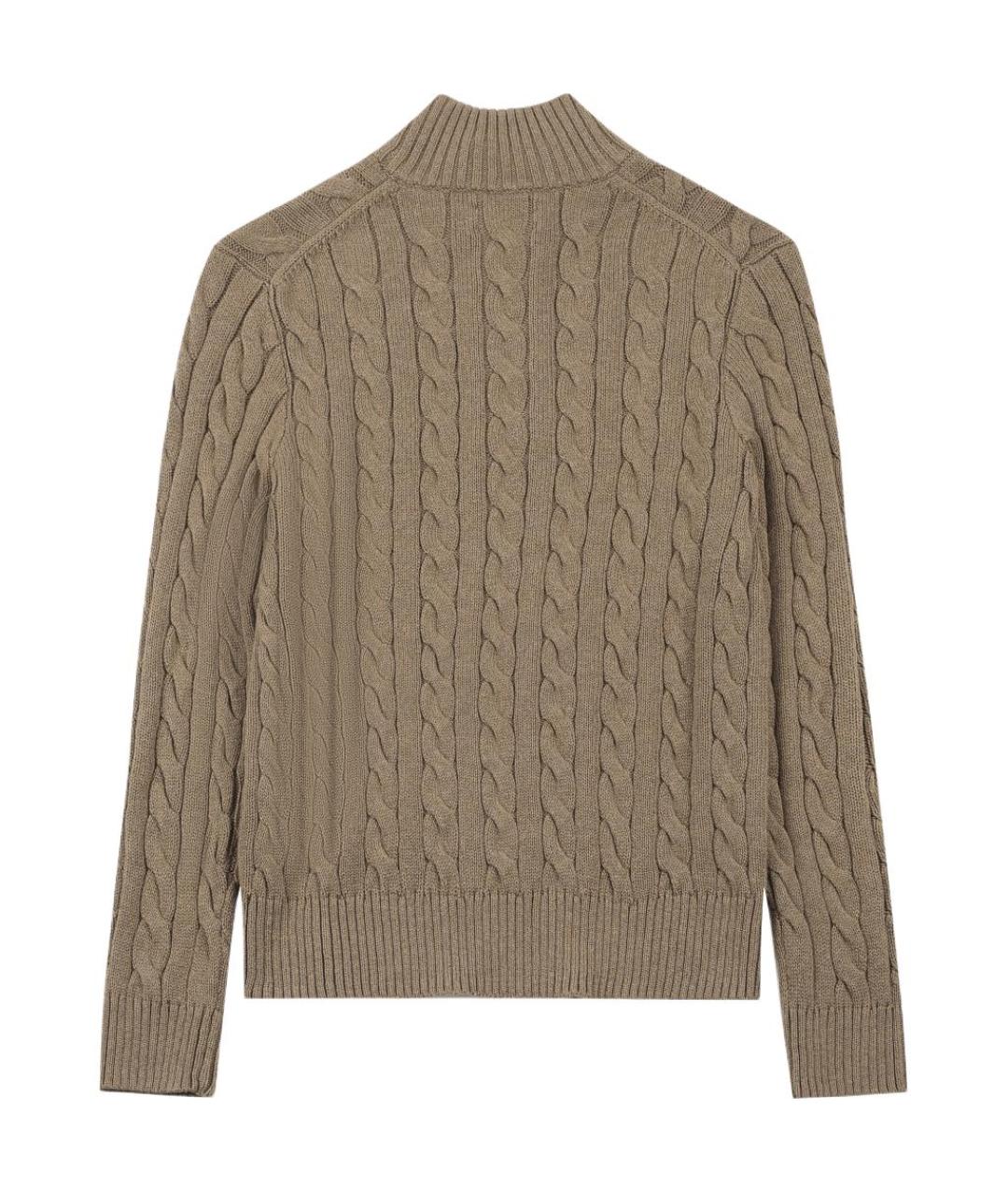 POLO RALPH LAUREN Коричневый джемпер / свитер, фото 2