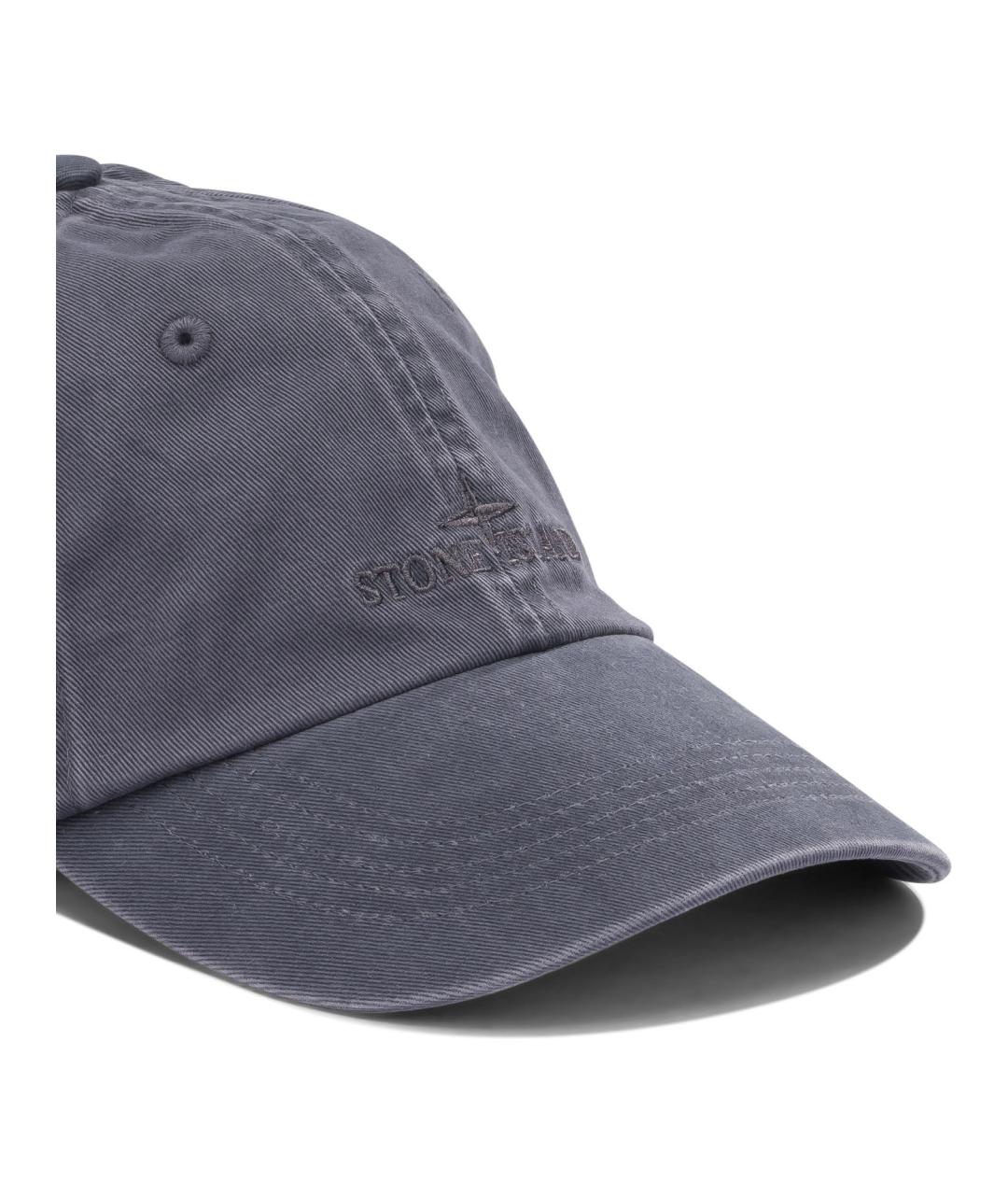 STONE ISLAND Синяя хлопковая кепка/бейсболка, фото 4