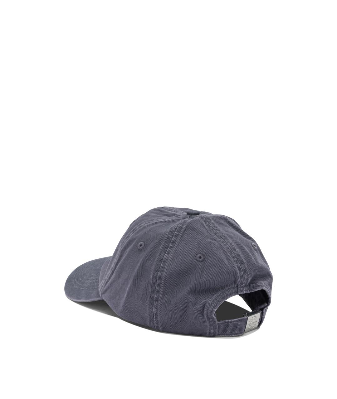 STONE ISLAND Синяя хлопковая кепка/бейсболка, фото 3