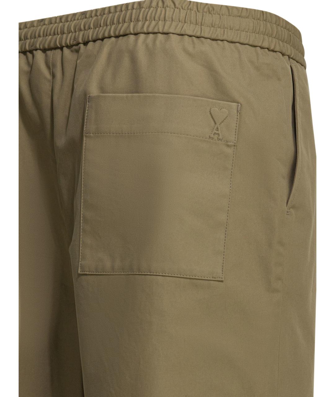 Ami Paris Бежевые хлопковые шорты, фото 4