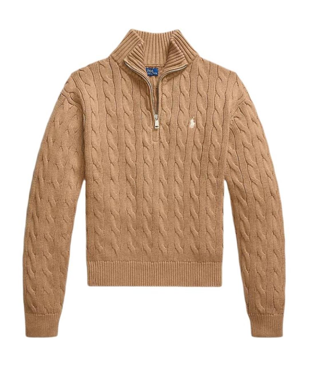 POLO RALPH LAUREN Коричневый джемпер / свитер, фото 1