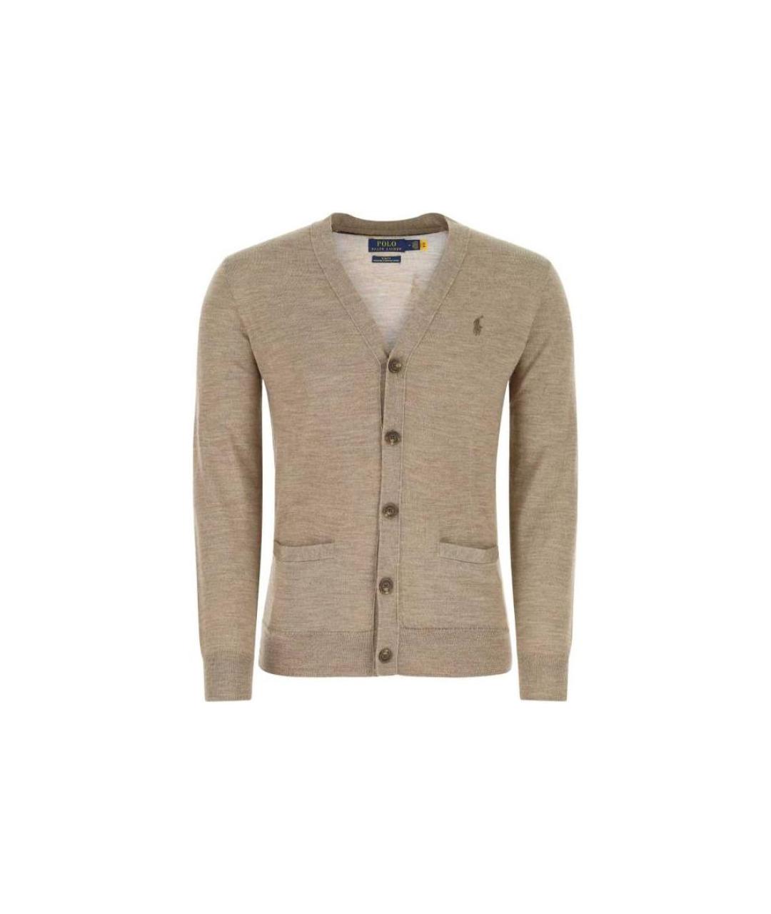 POLO RALPH LAUREN Коричневый кардиган, фото 1