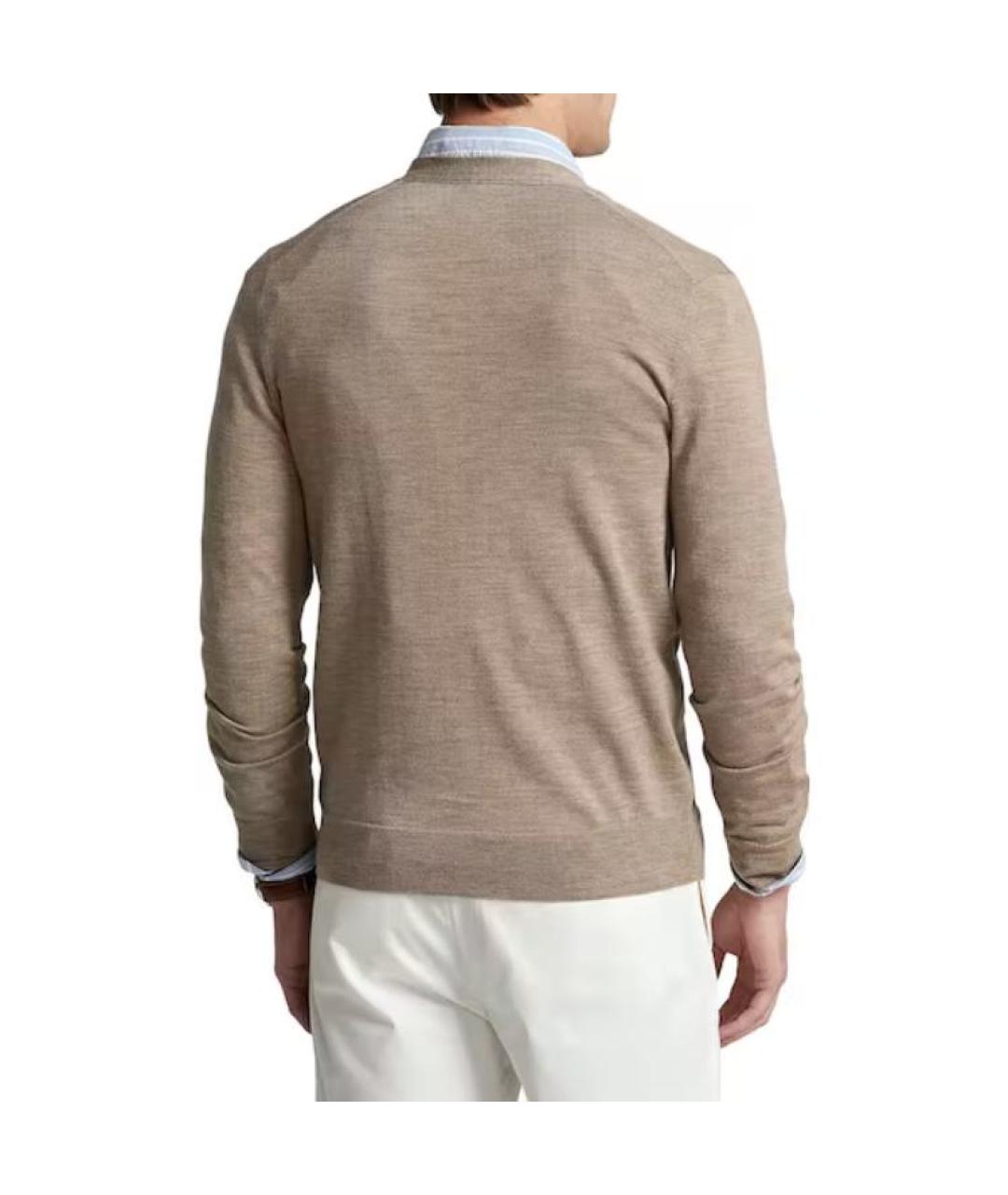 POLO RALPH LAUREN Коричневый кардиган, фото 4