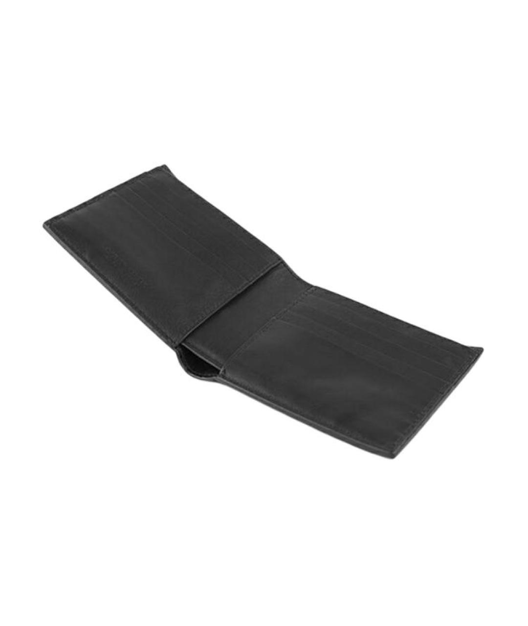 BOTTEGA VENETA Черный кожаный кошелек, фото 4