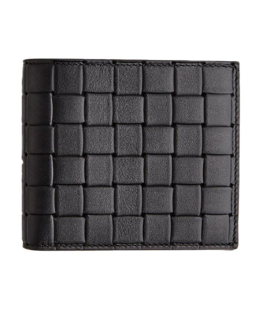 BOTTEGA VENETA Черный кожаный кошелек, фото 1