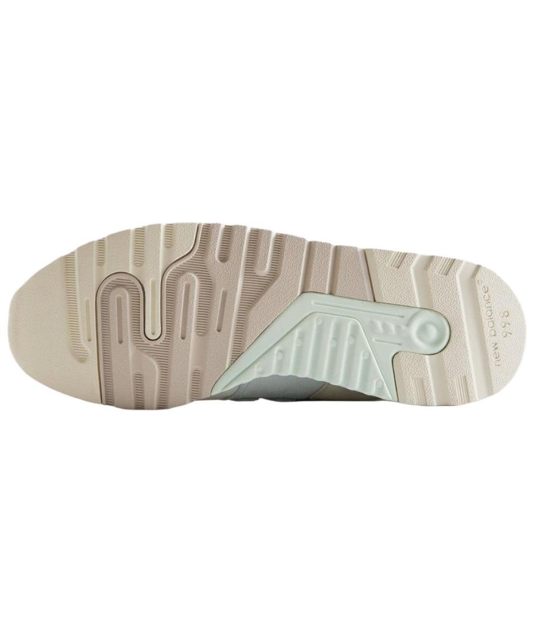 NEW BALANCE Белые замшевые кроссовки, фото 4