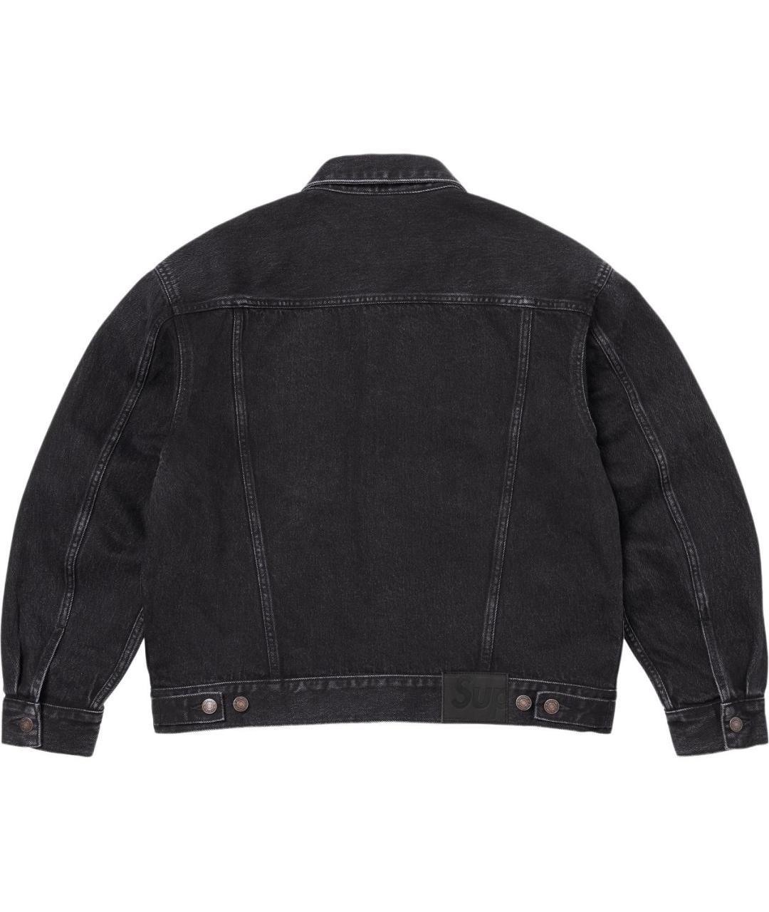 SUPREME Черная куртка, фото 2