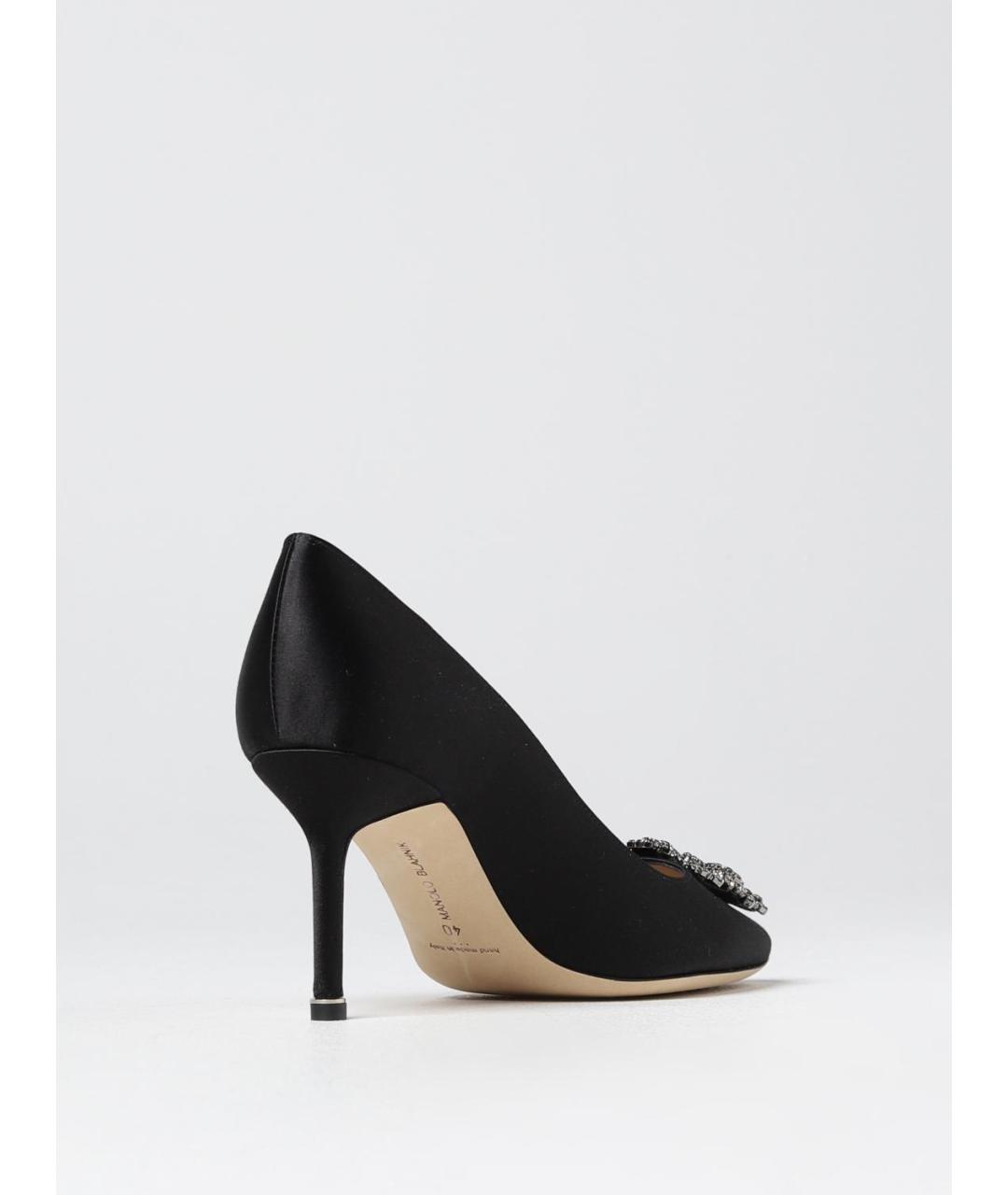 MANOLO BLAHNIK Черные текстильные туфли, фото 3