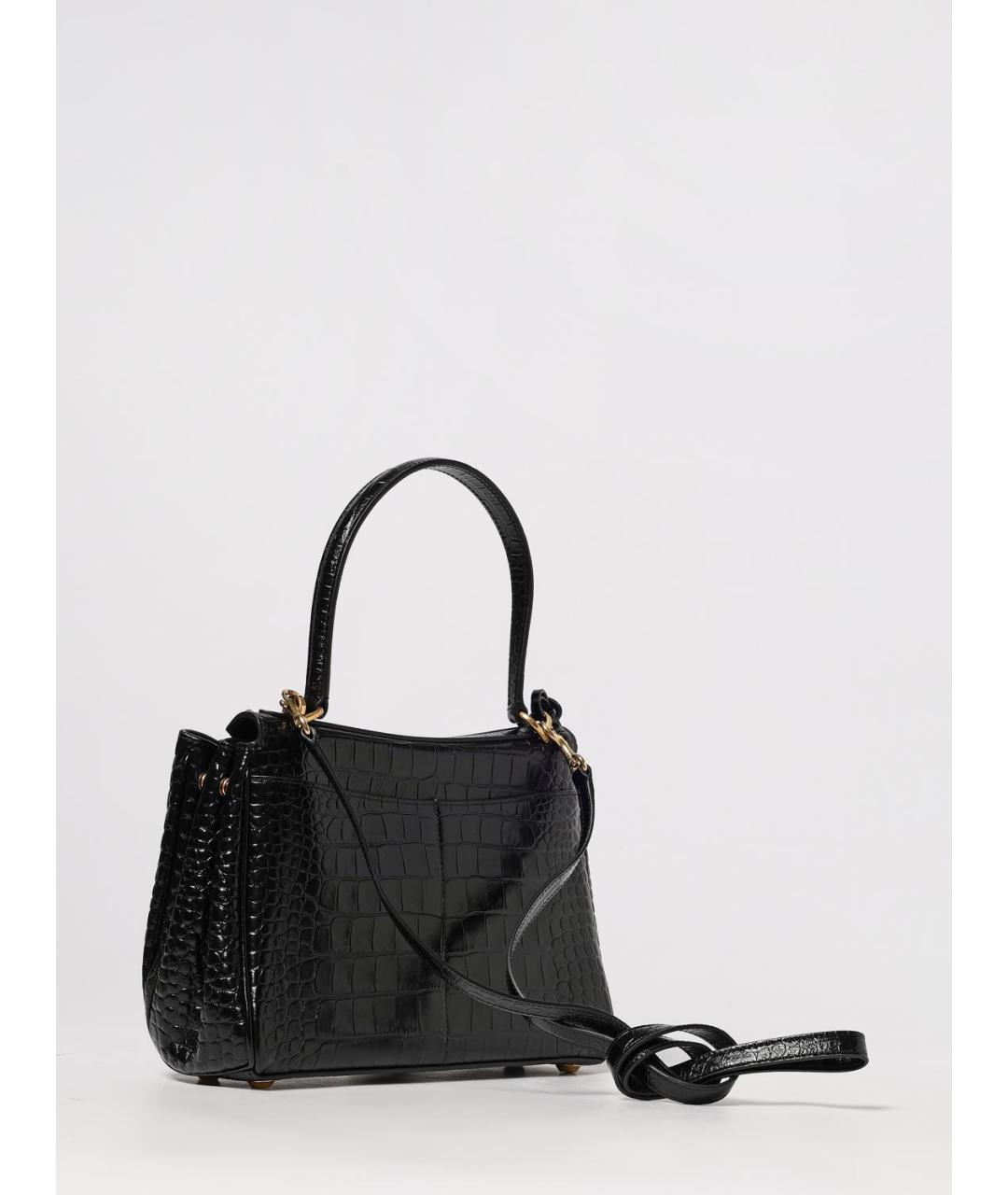 BALENCIAGA Черная кожаная сумка тоут, фото 3