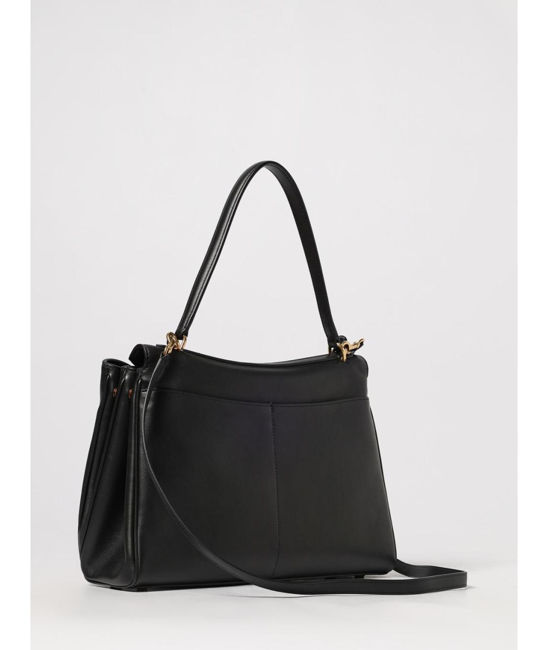 BALENCIAGA Черная кожаная сумка тоут, фото 3