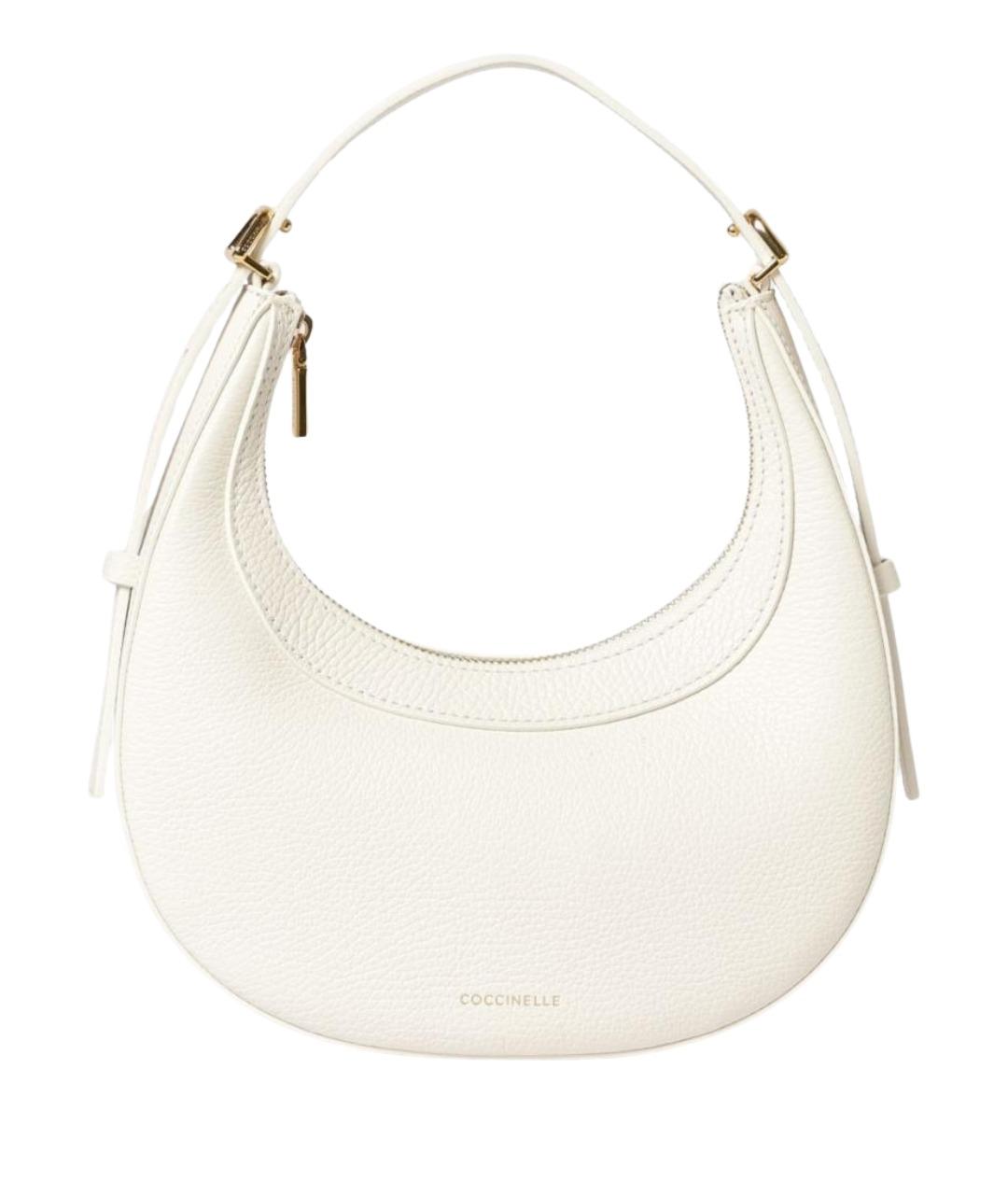COCCINELLE Белая кожаная сумка через плечо, фото 1