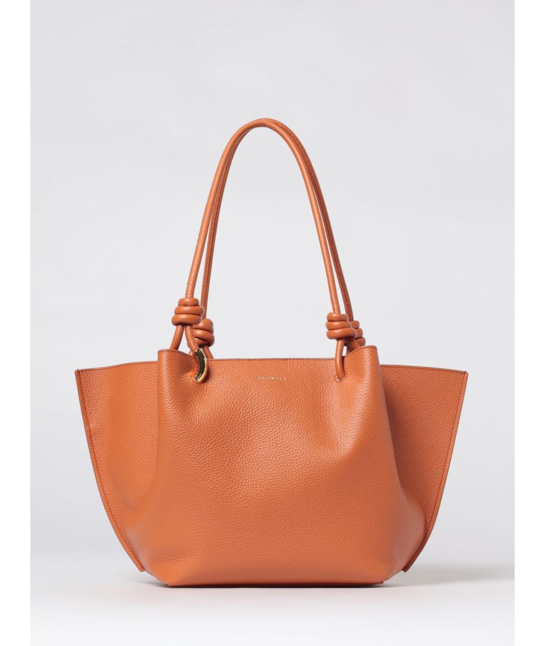 COCCINELLE Оранжевая сумка тоут, фото 4