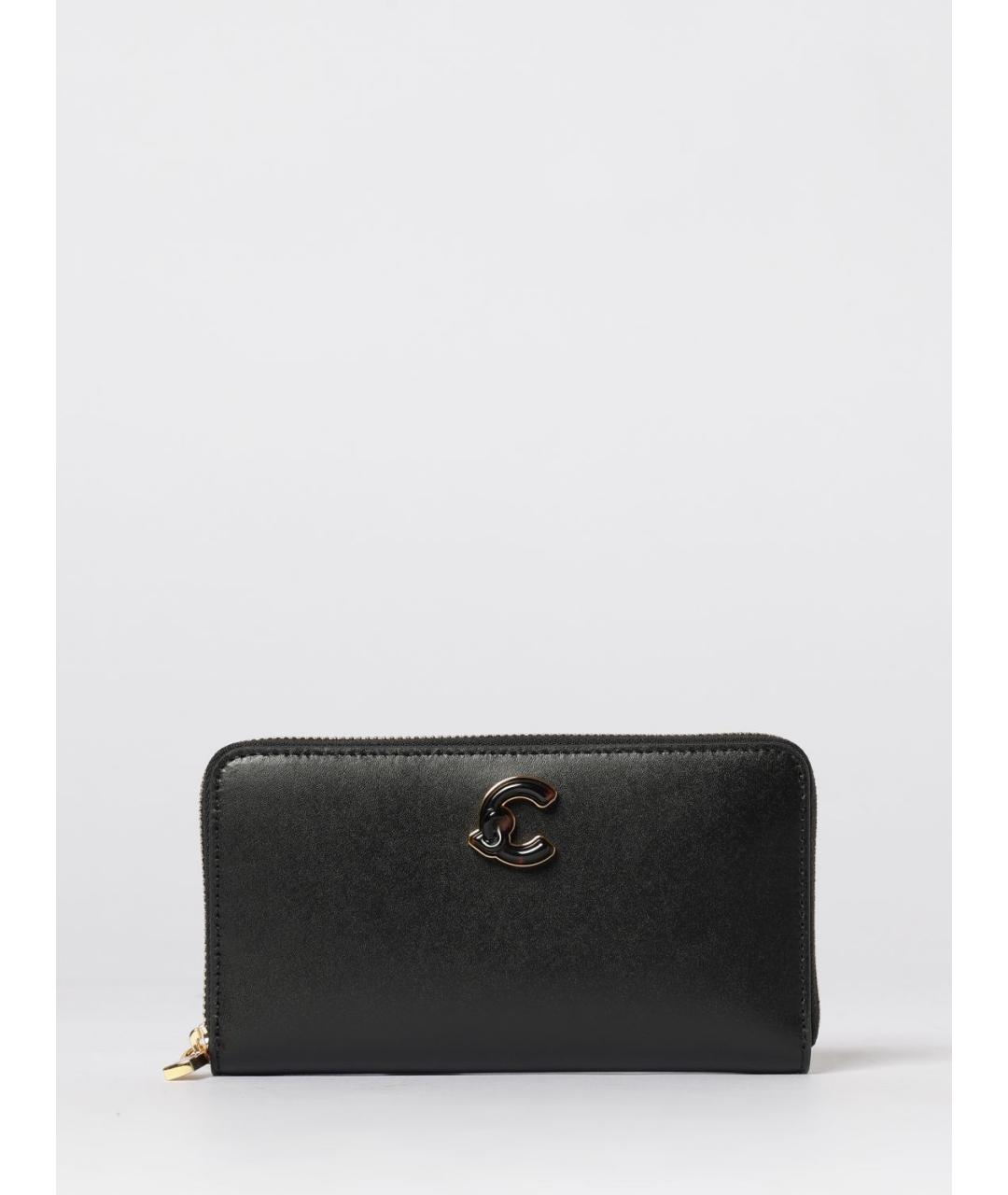COCCINELLE Черный кожаный кошелек, фото 4