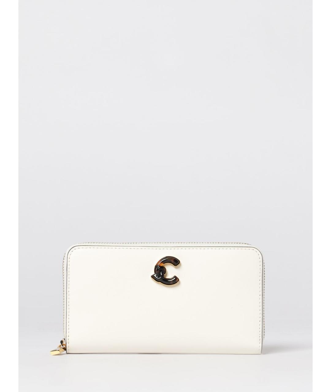 COCCINELLE Белый кожаный кошелек, фото 4