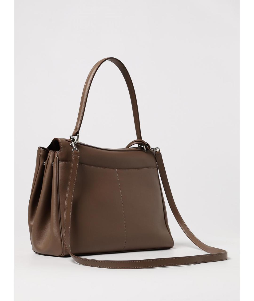 BALENCIAGA Коричневая бархатная сумка через плечо, фото 3