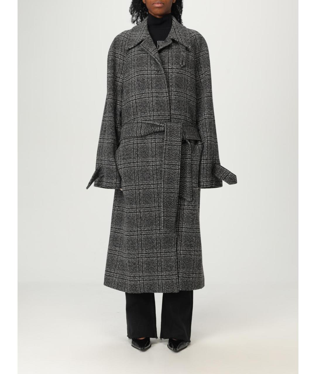 BALENCIAGA Серое шерстяное пальто, фото 6