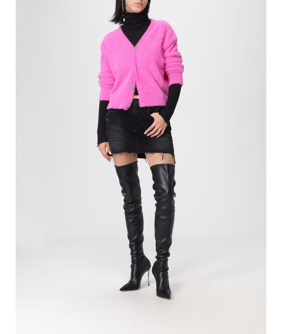 BALENCIAGA Черная хлопковая юбка мини, фото 2