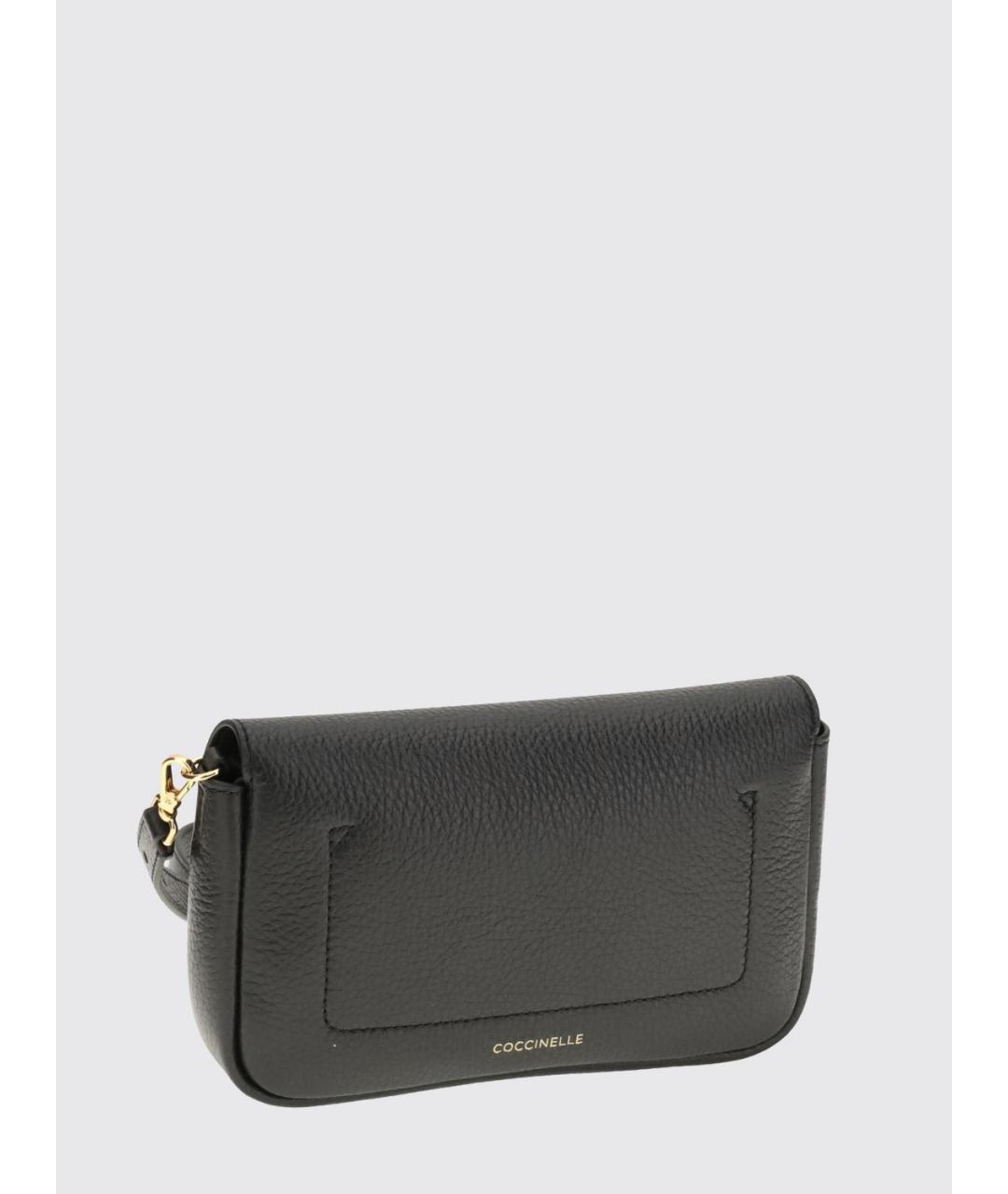 COCCINELLE Черная кожаная сумка через плечо, фото 2