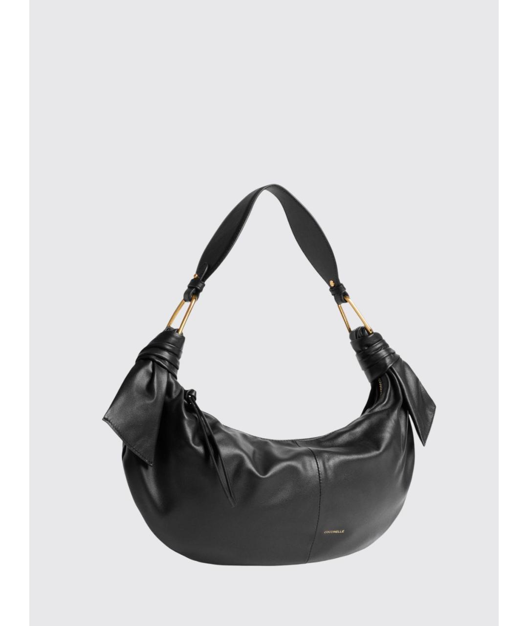 COCCINELLE Черная кожаная сумка через плечо, фото 2