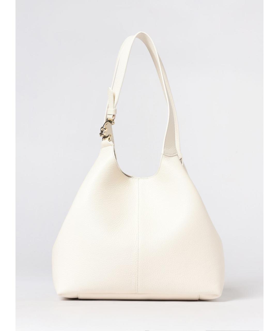 COCCINELLE Белая кожаная сумка через плечо, фото 4