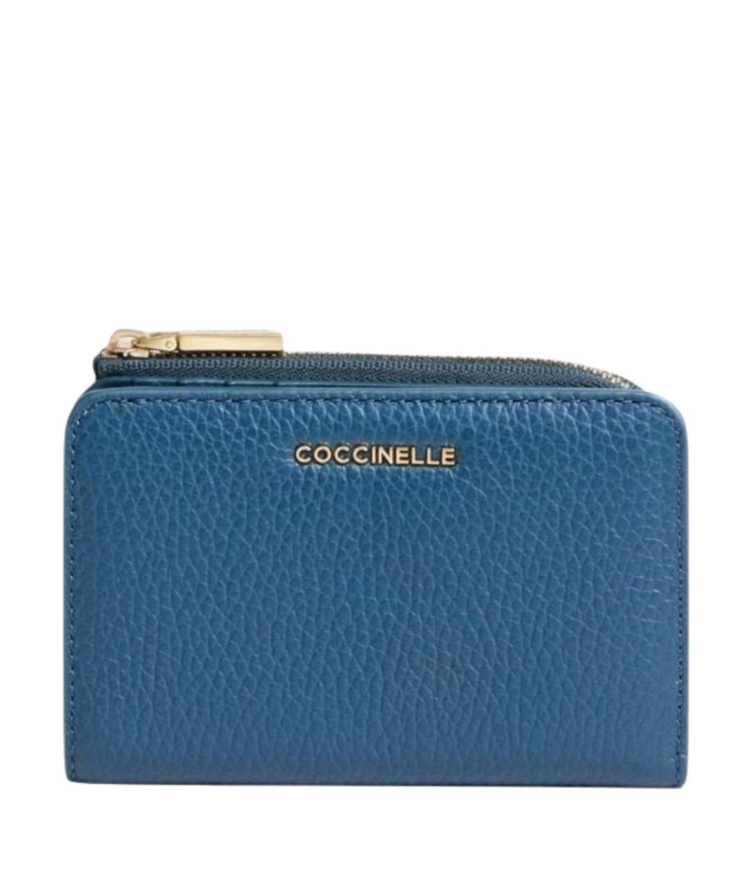 COCCINELLE Синий кожаный кошелек, фото 1