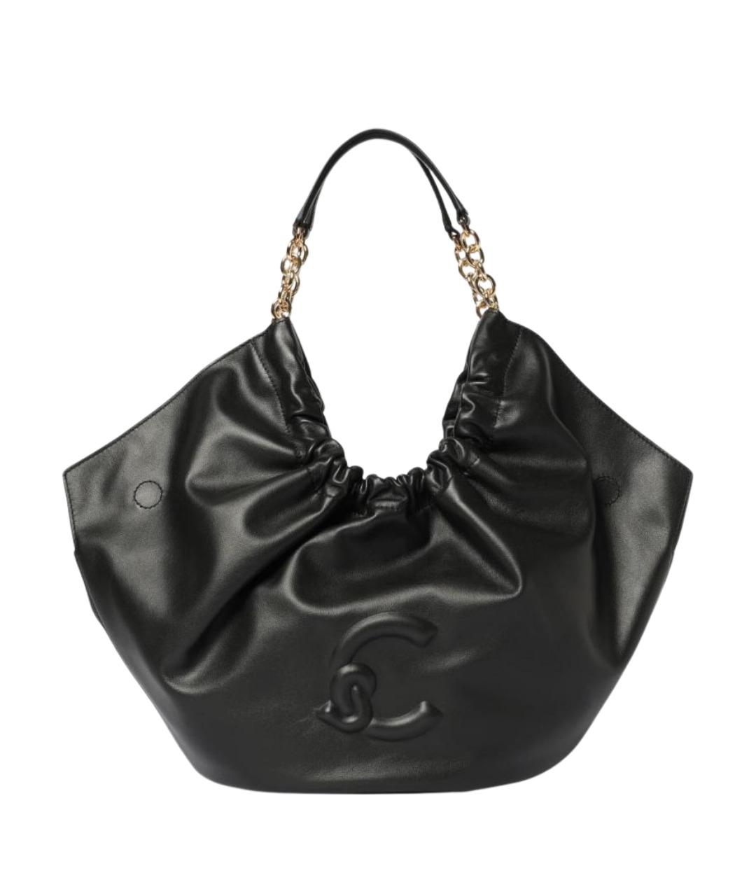 COCCINELLE Черная кожаная сумка через плечо, фото 1