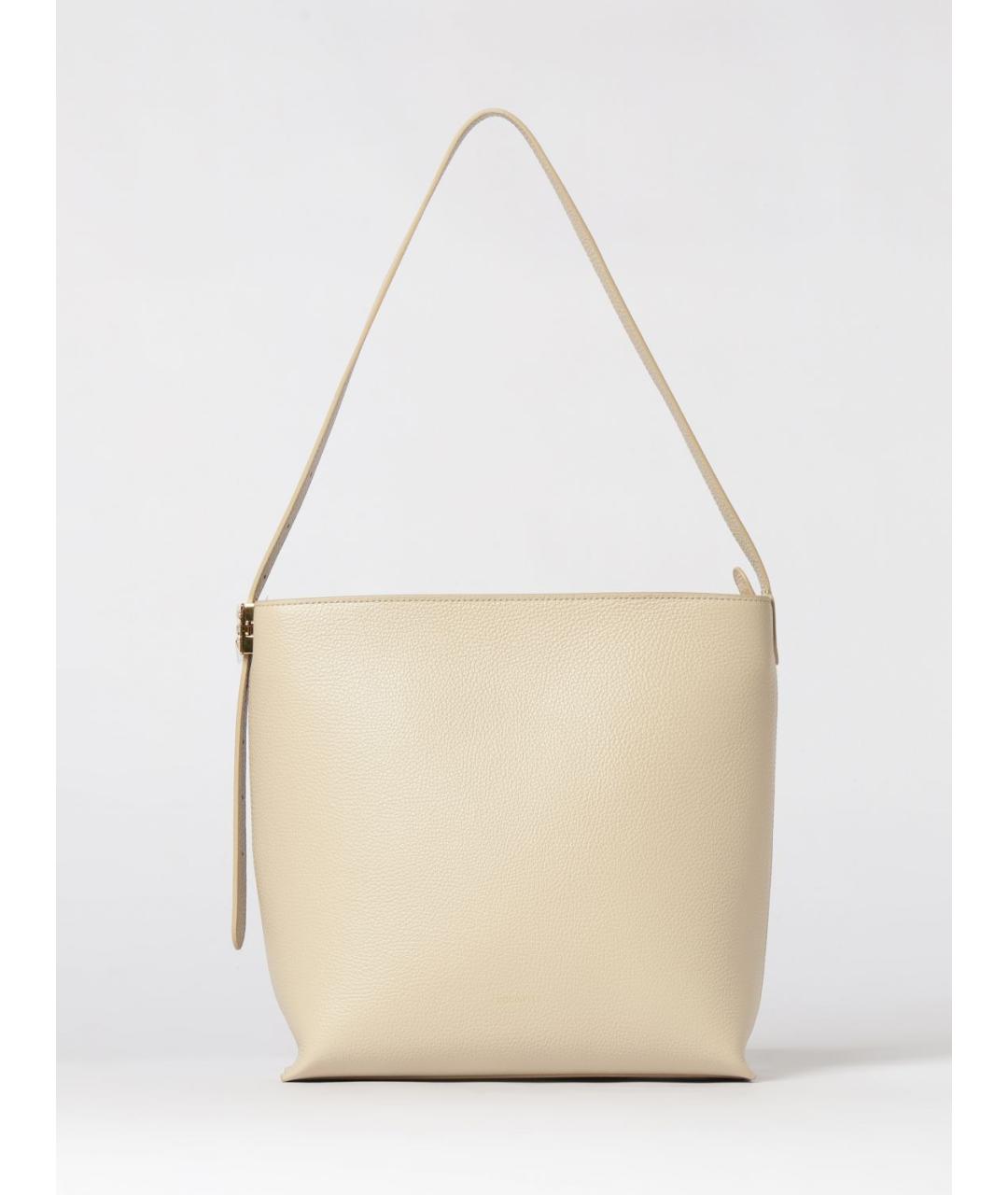 COCCINELLE Бежевая кожаная сумка через плечо, фото 4