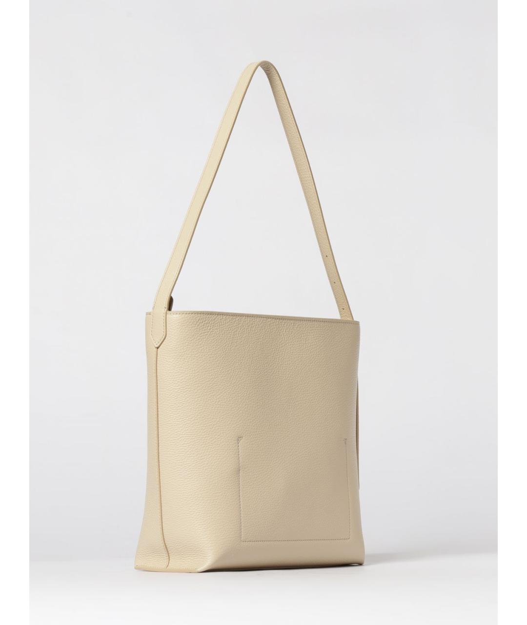 COCCINELLE Бежевая кожаная сумка через плечо, фото 2