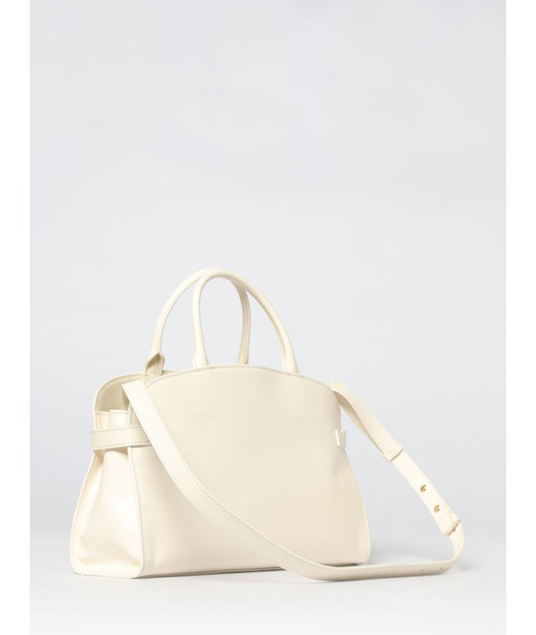 COCCINELLE Бежевая кожаная сумка с короткими ручками, фото 2