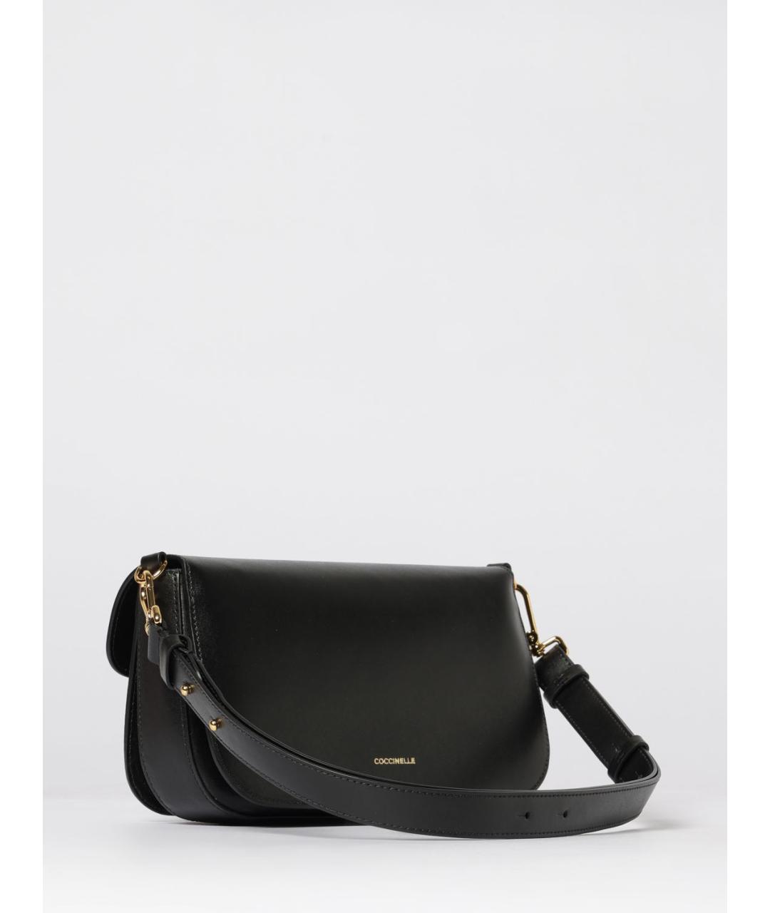 COCCINELLE Черная кожаная сумка через плечо, фото 2