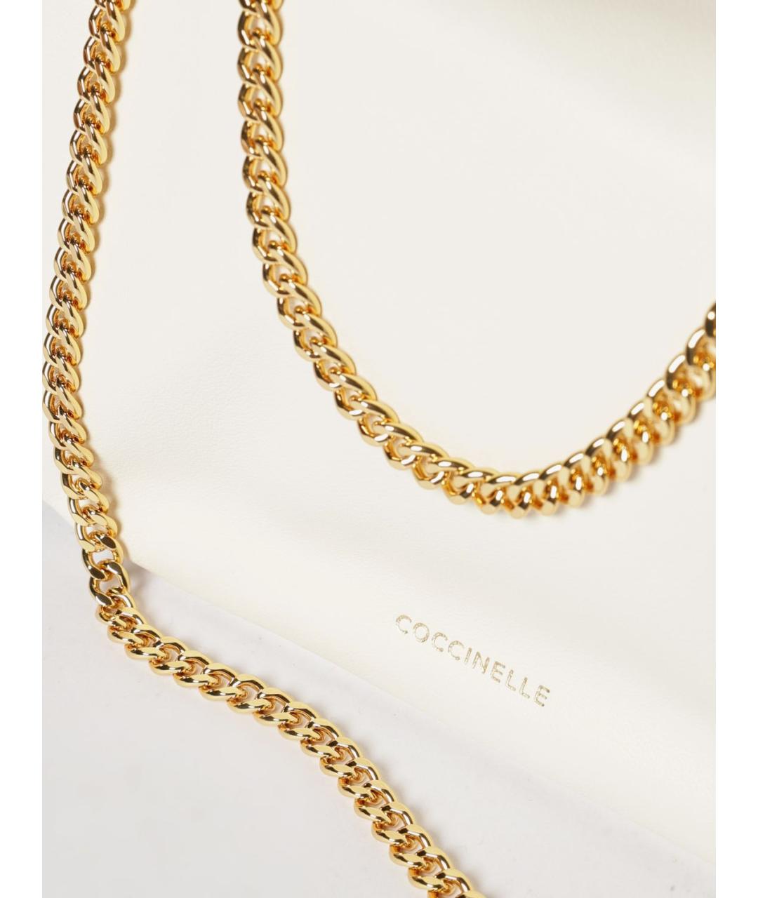 COCCINELLE Белая кожаная сумка через плечо, фото 3