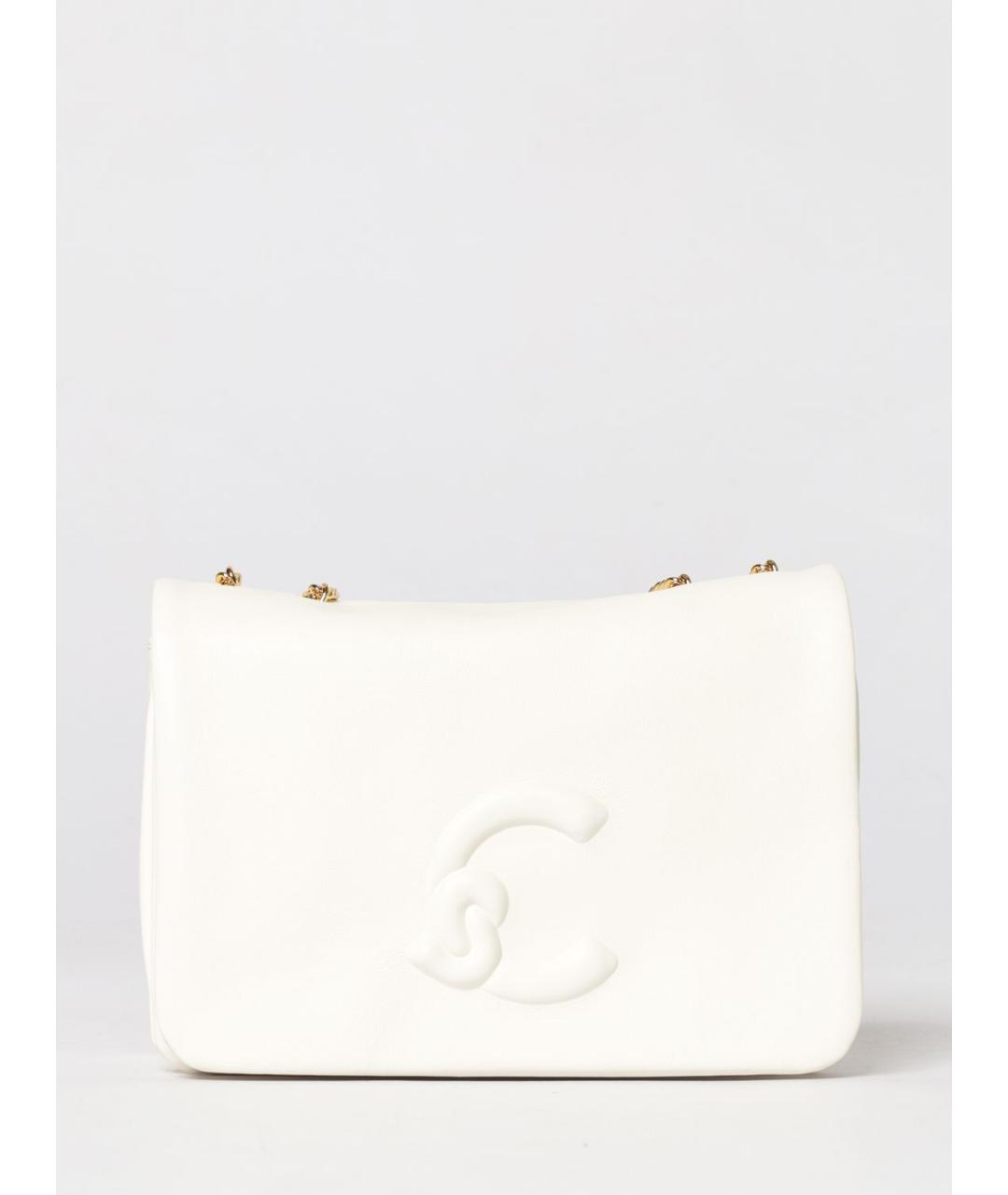 COCCINELLE Белая кожаная сумка через плечо, фото 4
