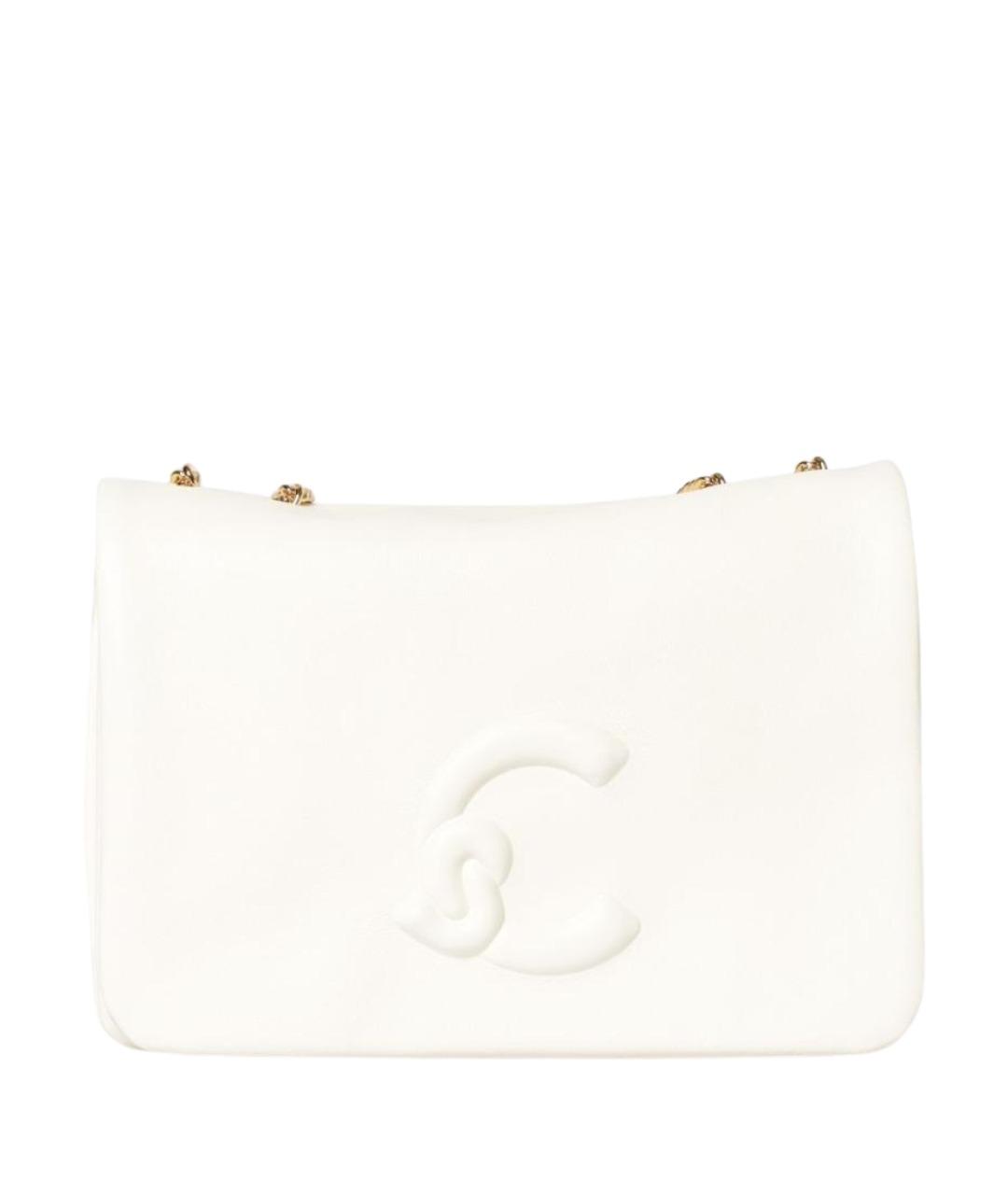 COCCINELLE Белая кожаная сумка через плечо, фото 1