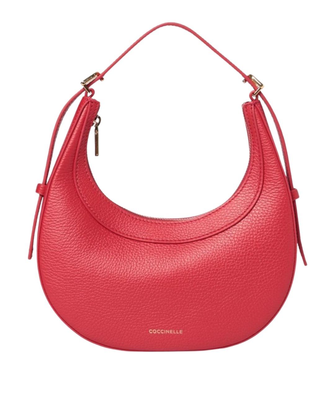 COCCINELLE Красная кожаная сумка через плечо, фото 1