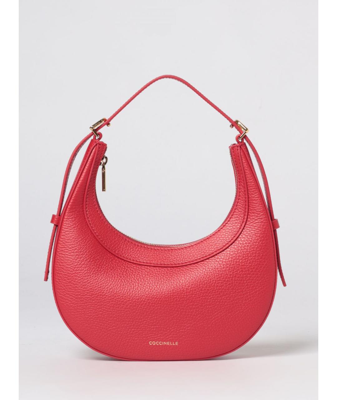 COCCINELLE Красная кожаная сумка через плечо, фото 5