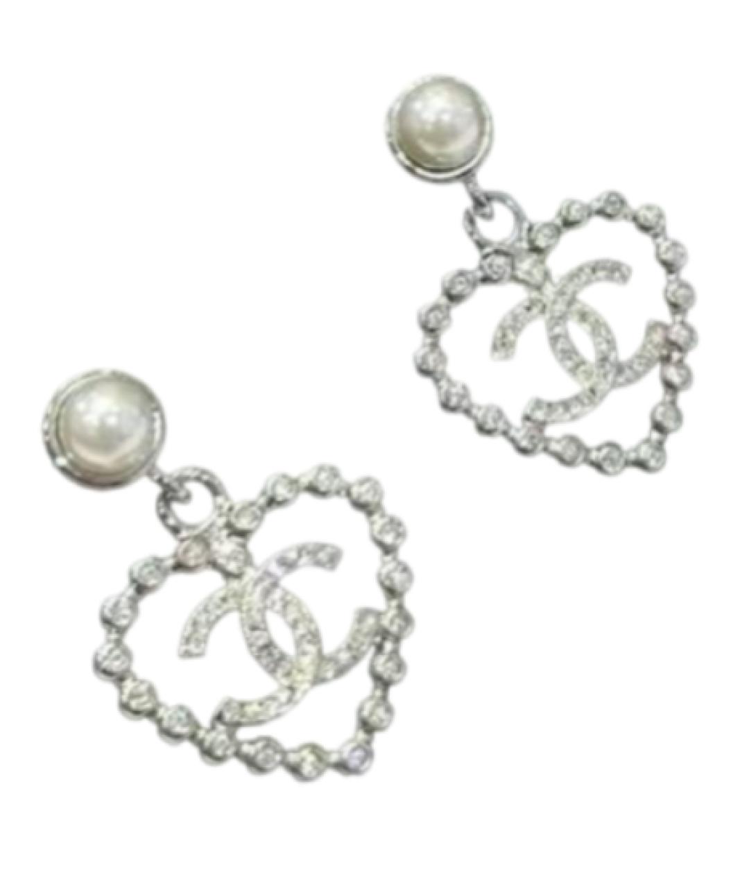 CHANEL Серебряные серьги, фото 8