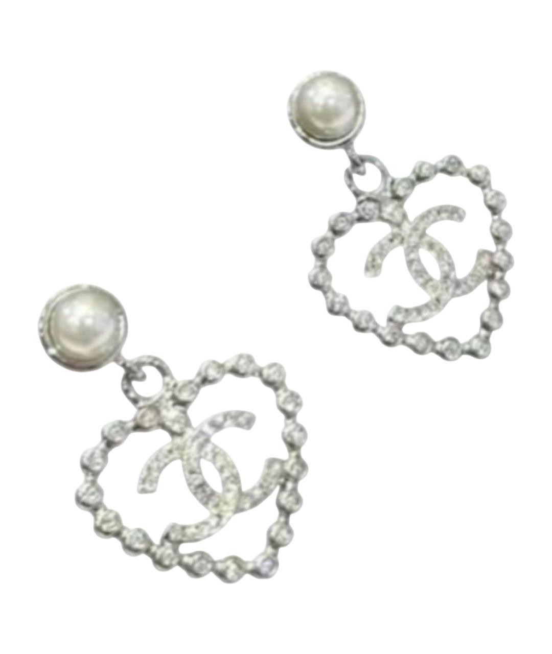 CHANEL Серебряные серьги, фото 1