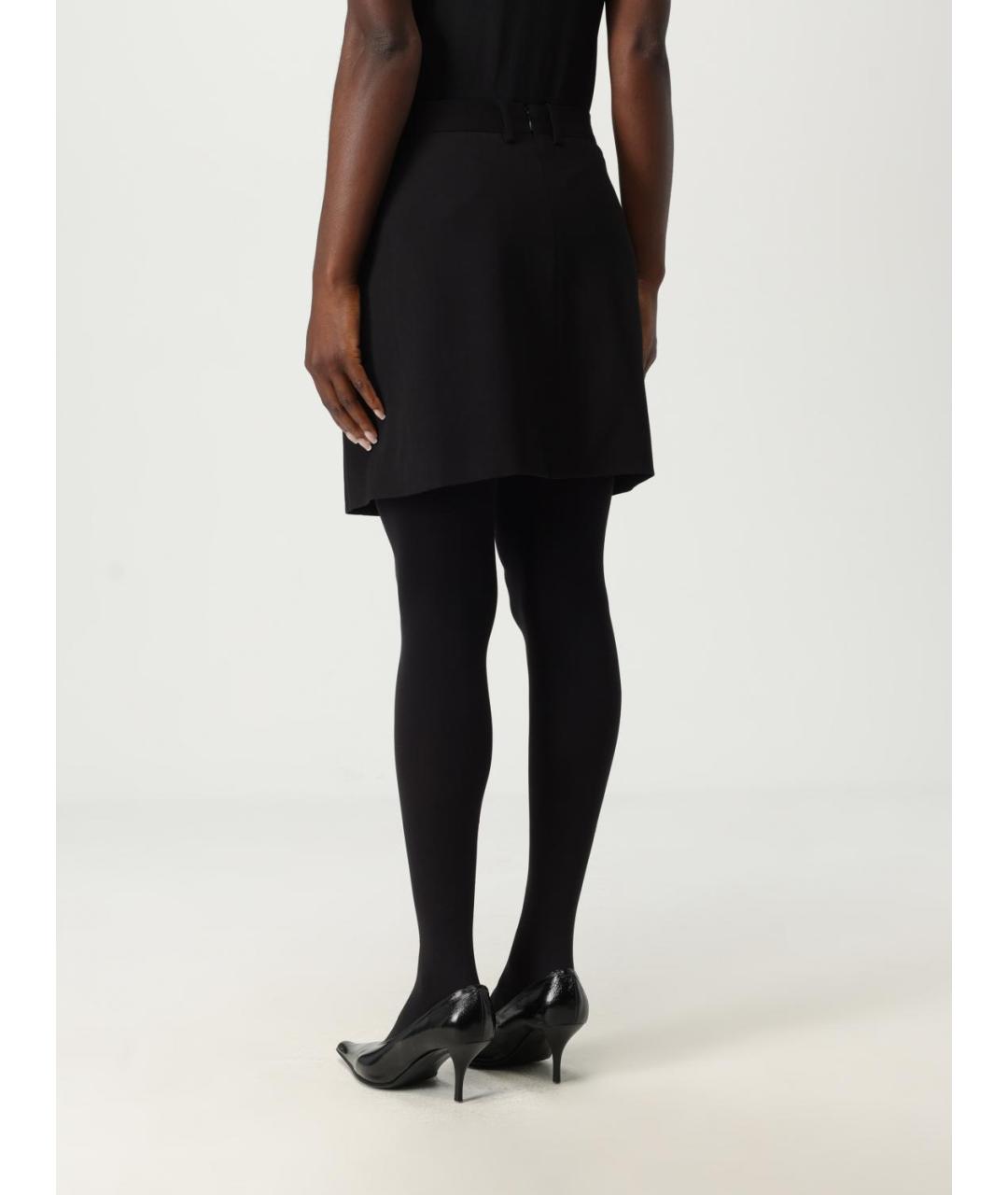 BALENCIAGA Черная юбка мини, фото 3